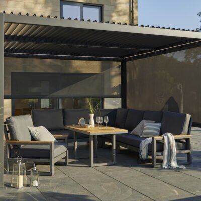 Norfolk Leisure 3x3m Royce Cube Bioclimactic Pergola with LED