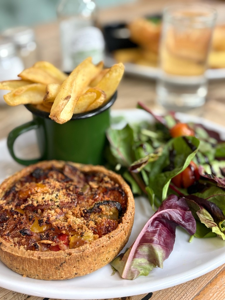 A meal in the restaurant